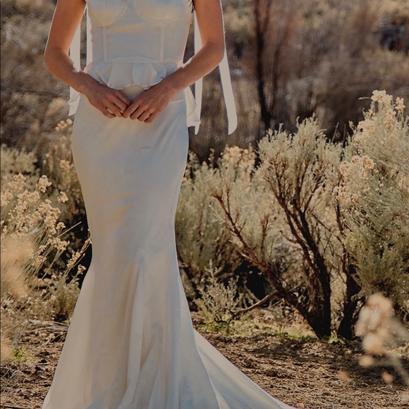 Daughters of Simone Lottie silk wedding dress - Picture 3 of 8